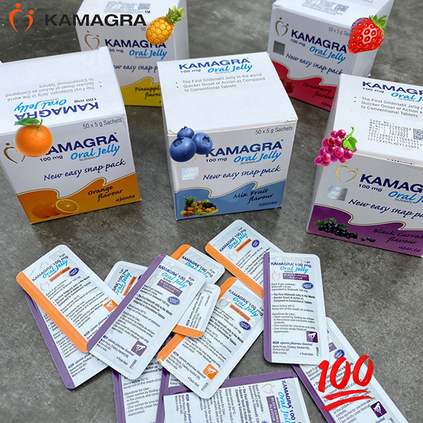 Kamagra szájgél [utánvétes fizetés, ingyenes házhozszállítás, diszkrét és bizalmas ügyfélkiszállítás] - 1 doboz Kamagra szájgél [100 mg × 50 tasak] mindössze 54 €-ért - Minden íz keveréke.